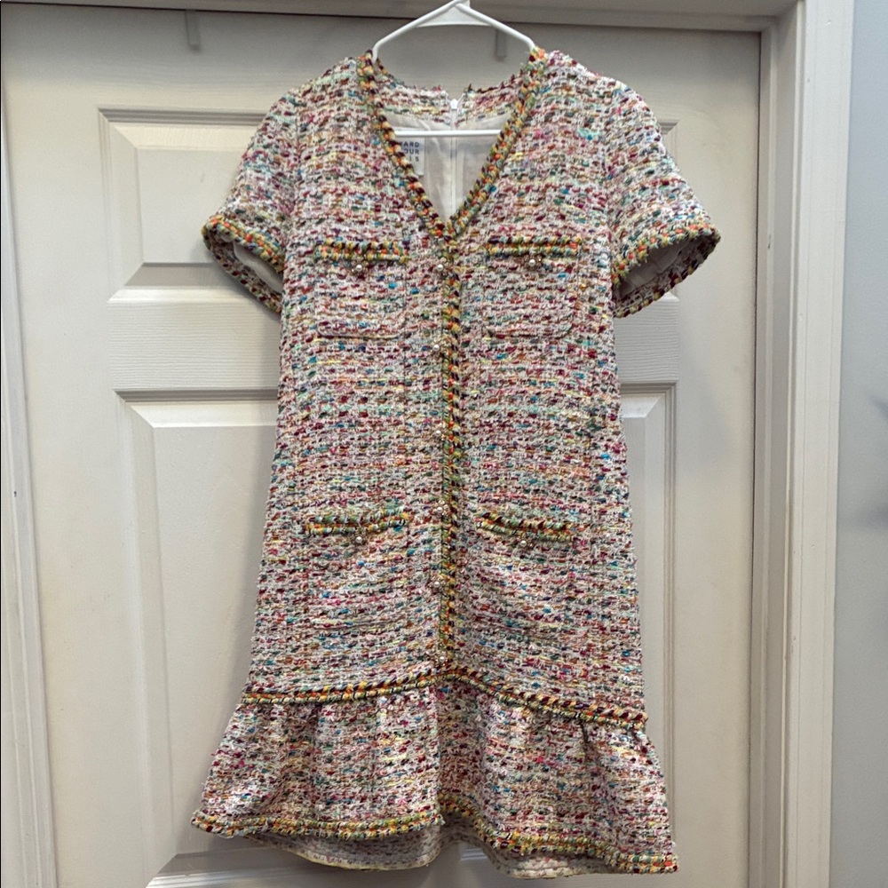 Edward Achour Paris Tweed Mini Dress